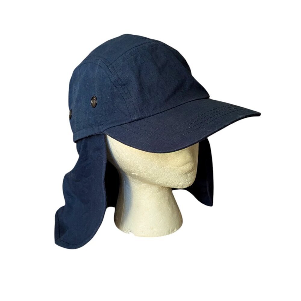 Vintage Goldcoast Ripstop Hat Neck Flap Removable Unisex Fishing UPF Sun‎ Boat